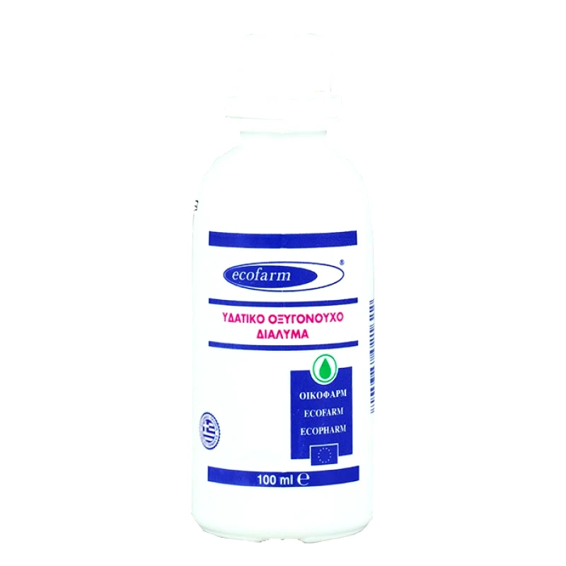 Ecofarm Ecofarm Hydrogen Peroxide Solution Υδατικό Οξυγονούχο Διάλυμα (Οξυζενέ) - 100ml