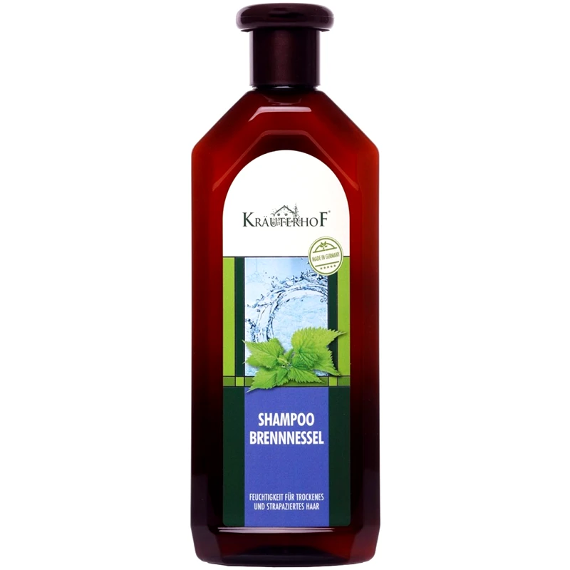 Krauterhof Krauterhof Shampoo Brennnessel for Dry & Stressed Hair Απαλό Σαμπουάν με Εκχύλισμα Τσουκνίδας για Ταλαιπωρημένα, Ξηρά Μαλλιά 500ml