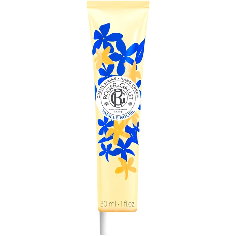 Roger & Gallet Roger & Gallet Vanille Soleil Hands Cream Αναζωογονητική Κρέμα Χεριών Εμπλουτισμένη με Βούτυρο Καριτέ & Έλαιο Γλυκού Αμυγδάλου 30ml