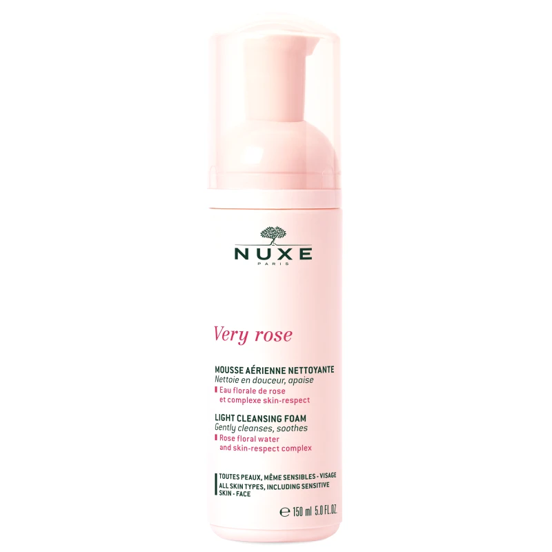 Nuxe Nuxe Very Rose Light Cleansing Foam Απαλός Αφρός Καθαρισμού Προσώπου με Ροδόνερο 150ml