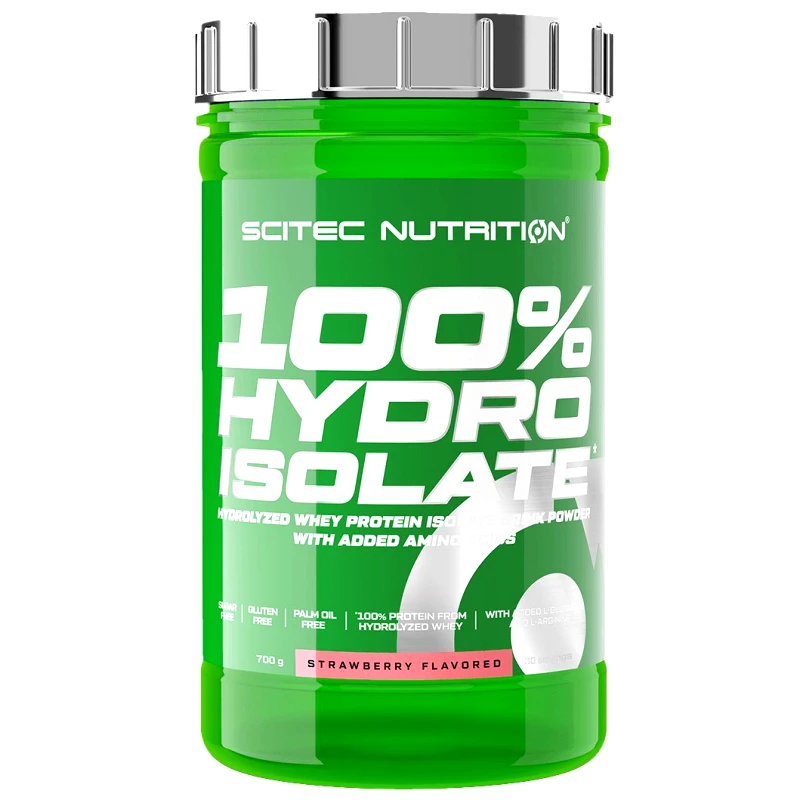 Scitec Nutrition Scitec Nutrition 100% Whey Isolate Protein Συμπλήρωμα Διατροφής με 100% Υδρολυμένη Πρωτεΐνη Ορού Γάλακτος & Προσθήκη Αμινοξέων 700g - Strawberry