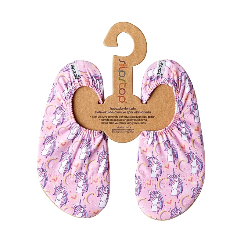 SlipStop SlipStop Pink Unicorns Set Κωδ SS-30 Μέγεθος 30-32 Αντιολισθητικά Παιδικά Παντοφλάκια 1 Ζευγάρι - Large