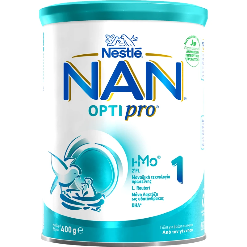Nestle Nestle NAN Optipro 1 Γάλα σε Σκόνη για Βρέφη, Κατάλληλο Από τη Γέννηση 400gr
