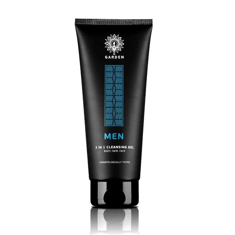 Garden Garden Men 3 in 1 Cleansing Gel for Body, Hair & Face Τζελ Καθαρισμού Καθημερινής Χρήσης για Πρόσωπο, Σώμα & Μαλλιά 200ml