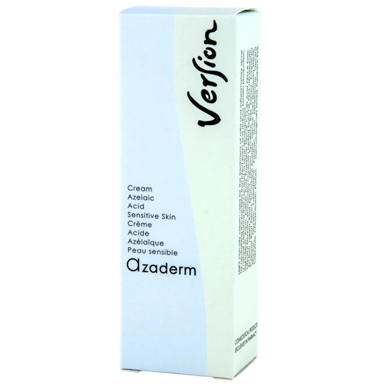 Version Version Azaderm Cream with Azelaic Acid for Sensitive Skin Κρέμα για τη Θεραπεία Ήπιας, Φλεγμονώδους ή Ροδόχρου Ακμής 30ml