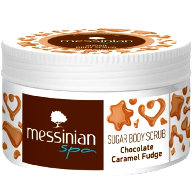 Messinian Spa Messinian Spa  Sugar Body Scrub Chocolate & Caramel Fudge Απολεπιστικό Σώματος για Ενυδάτωση & Τόνωση της Ξηρής Επιδερμίδας με Γλυκό Άρωμα Σοκολάτα & Καραμέλα Φοντάν 250ml