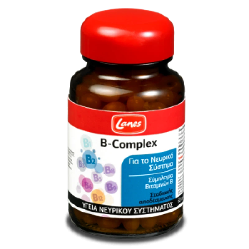 Lanes Lanes B-Complex Σύμπλεγμα Βιταμινών Β 60tabs