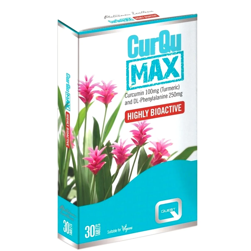 Quest Quest CurQuMax Turmeric Συμπλήρωμα Διατροφής με Turmeric για την Υγεία των Αρθρώσεων, του Ανοσοποιητικού & του Πεπτικού 30tabs