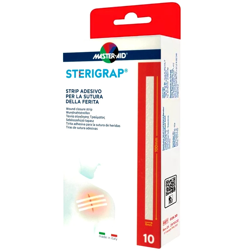 Master Aid Master Aid Sterigrap 6x100mm Ταινία Σύγκλισης Τραυμάτων 10 Τεμάχια