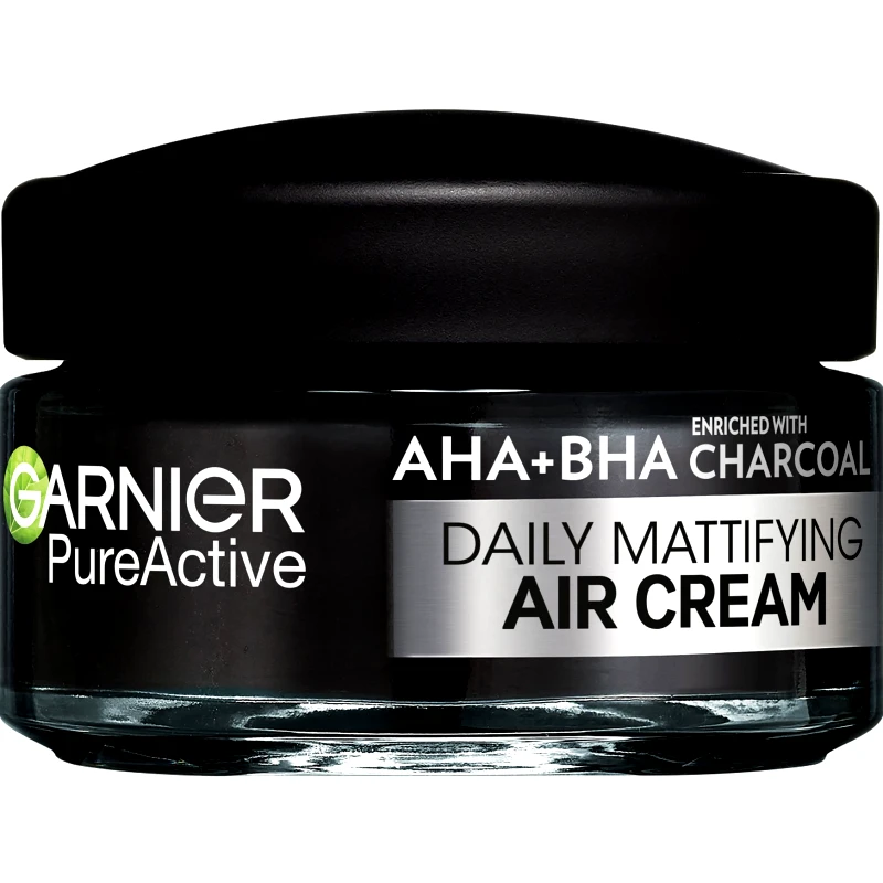 Garnier Garnier Skinactive Daily Mattifying Air Cream 3 in 1 for Blemish-Prone Skin Κρέμα Προσώπου με Άνθρακα για Λιπαρές Επιδερμίδες με Ατέλειες 50ml