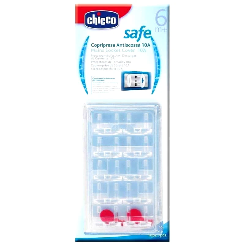 Chicco Chicco Κάλυμμα Πρίζας Συσκευασία των 10 Τεμαχίων