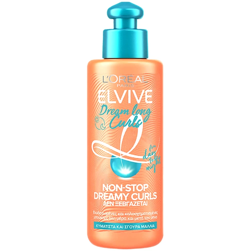 Loreal Paris L'Oreal Paris Elvive Dream Long Curls Leave-In Cream Ενυδατική Κρέμα Μαλλιών Leave-In για Καλοσχηματισμένες Μπούκλες, Χωρίς Ξέβγαλμα 200ml