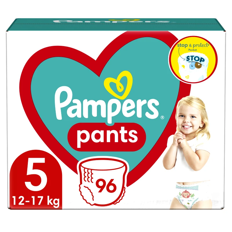 Pampers Pampers Pants No5 (12-17kg) Πάνες Βρακάκι 96 πάνες
