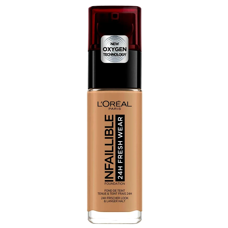 Loreal Paris L'Oreal Paris Infaillible 24H Foundation 30ml Βάση που Εξασφαλίζει Διάρκεια & Ανθεκτικότητα - Caramel Toffee