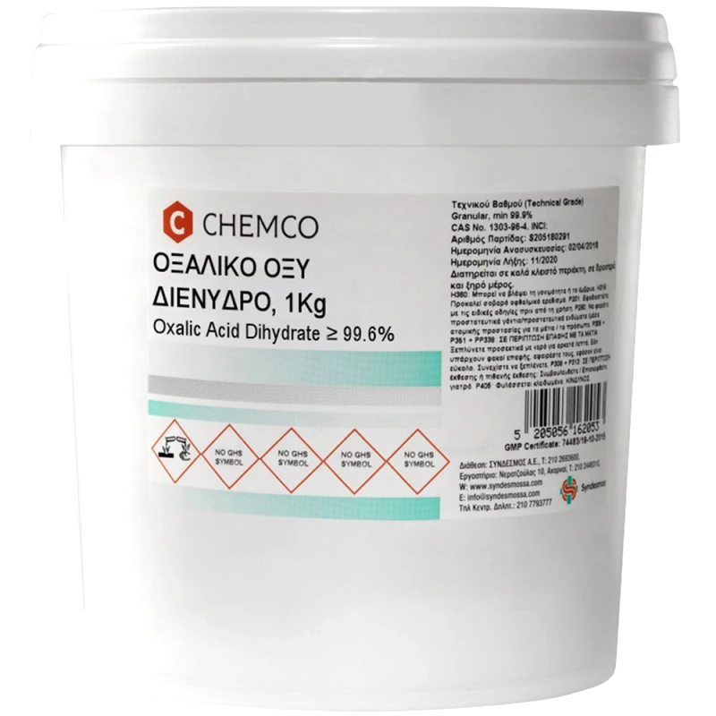 Syndesmos Group Chemco Oxalic Acid Dihydrate Οξαλικό Οξύ Διένυδρο 1Kg