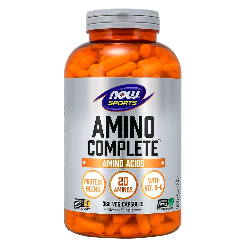 Now Foods Now Foods Amino Complete™ Συμπλήρωμα Διατροφής, Φυσική Πηγή 20 Αμινοξέων 360veg.caps