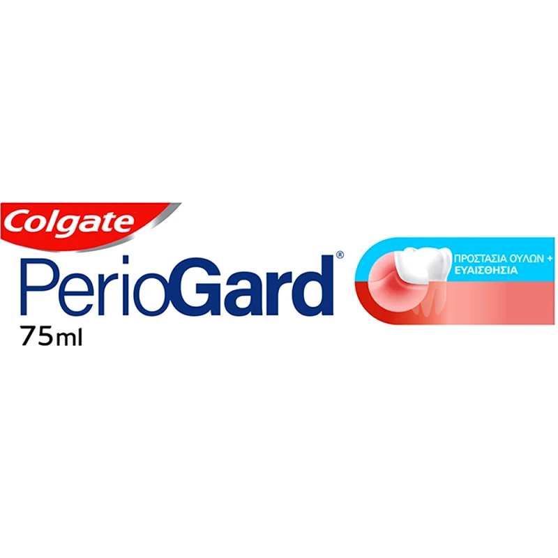 Colgate Colgate Periogard Toothpaste Gum Protect + Sensitive Οδοντόκρεμα για Προστασία των Ούλων Κατά των Αιτιών Αιμορραγίας για Ευαίσθητα Δόντια 75ml