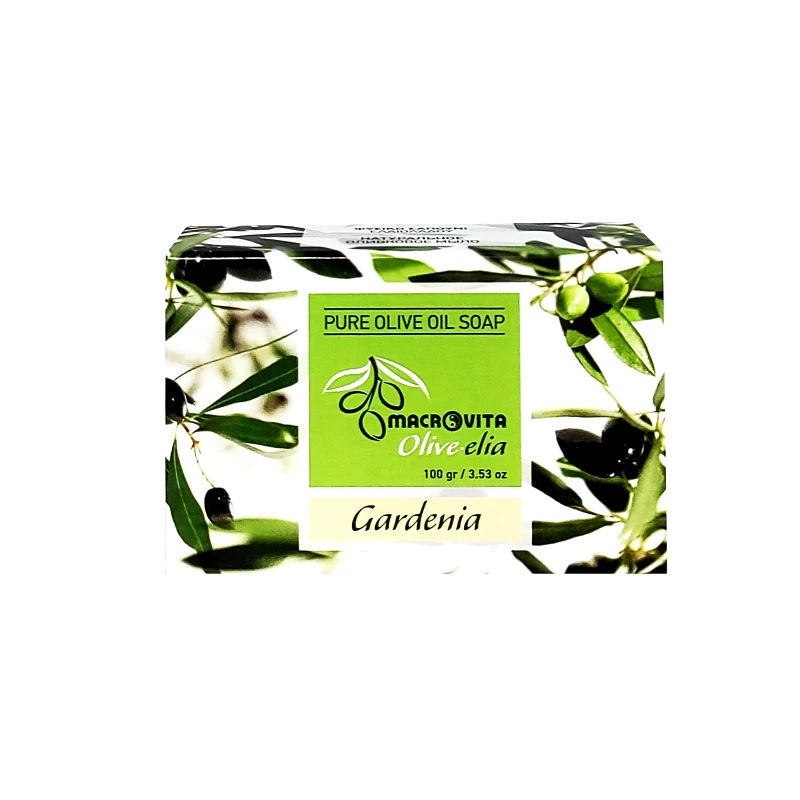 Macrovita Macrovita Pure Oilve Oil Soap Σαπούνι Ελιάς σε Πλάκα 100g - Γαρδένια