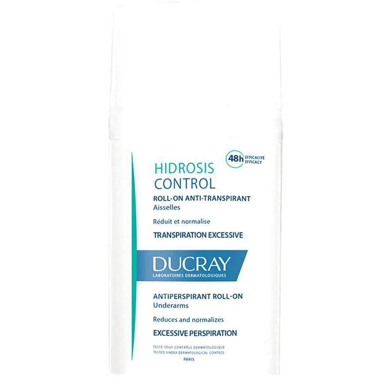 Ducray Ducray Hidrosis Control Roll-on Anti-Transpirant Αποσμητικό για την Καταπολέμηση της Εφίδρωσης, 48ωρης Προστασίας 40ml