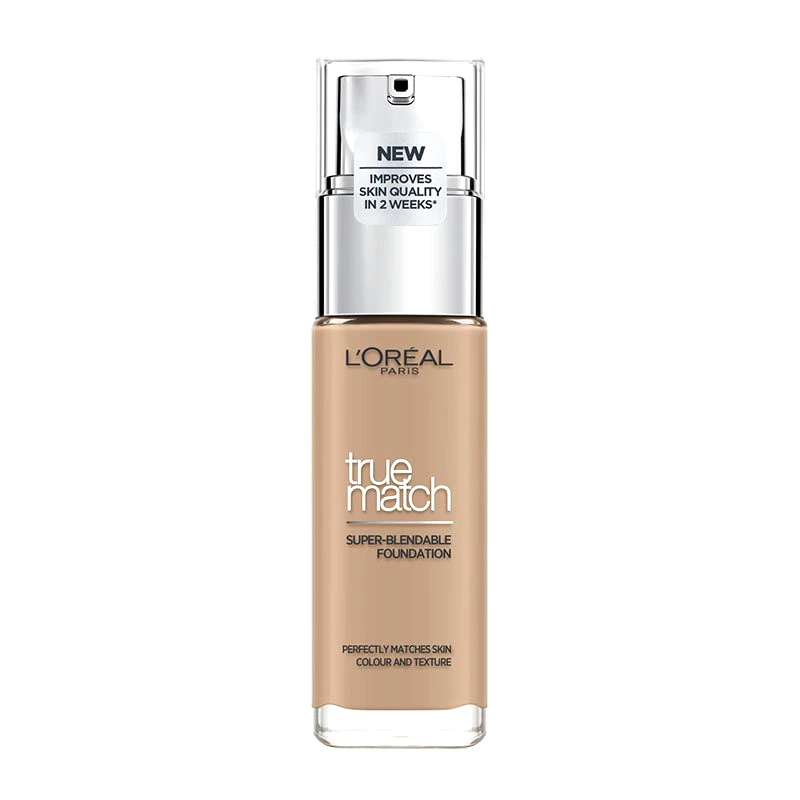Loreal Paris L'Oreal Paris True Match Foundation 30ml Υγρό Make up που Καλύπτει τις Ατέλειες, Περιποιείται & Φροντίζει την Επιδερμίδα - 4N Beige