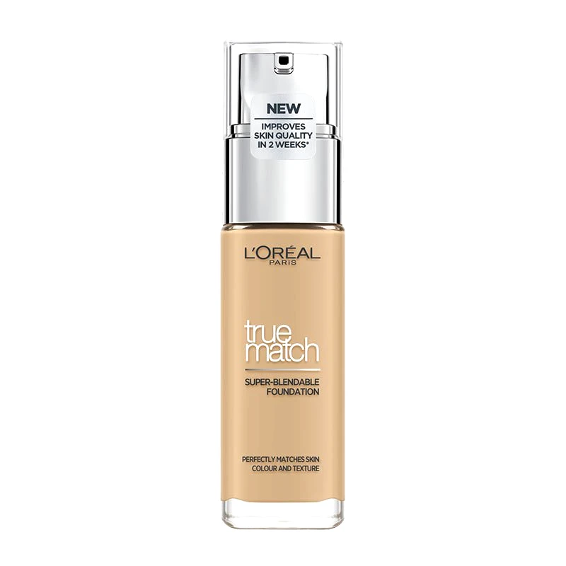 Loreal Paris L'Oreal Paris True Match Foundation 30ml Υγρό Make up που Καλύπτει τις Ατέλειες, Περιποιείται & Φροντίζει την Επιδερμίδα - 3N Creamy Beige
