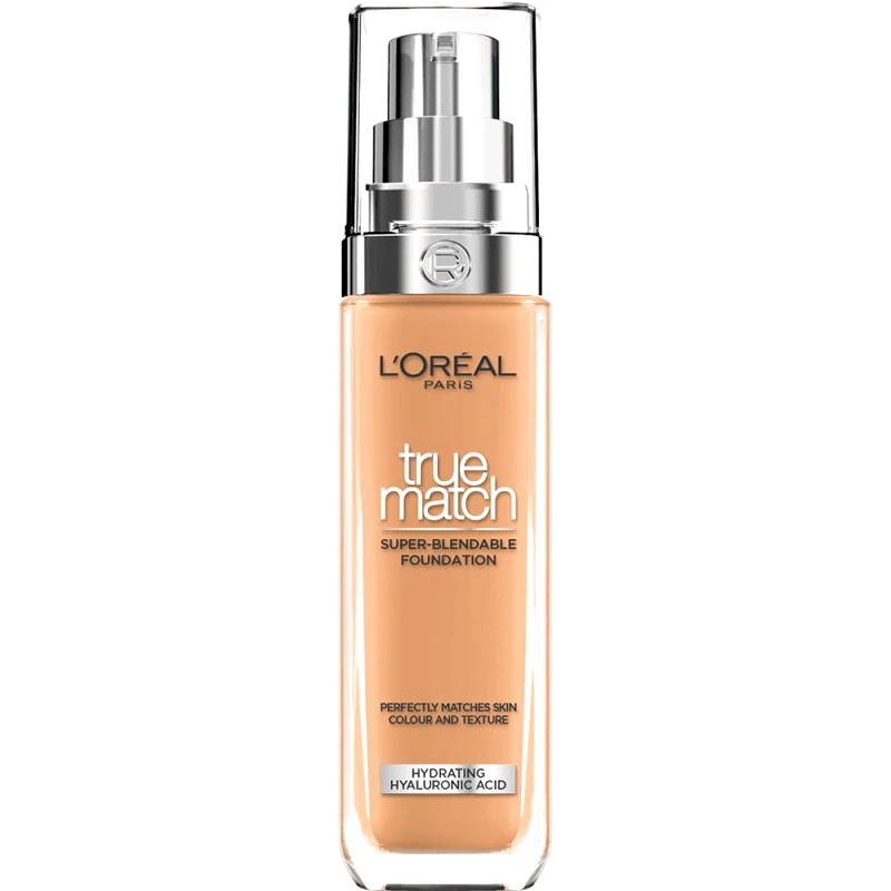 Loreal Paris L'Oreal Paris True Match Foundation 30ml - 7D / 7W Warm,Υγρό Make up που Καλύπτει τις Ατέλειες, Περιποιείται & Φροντίζει την Επιδερμίδα