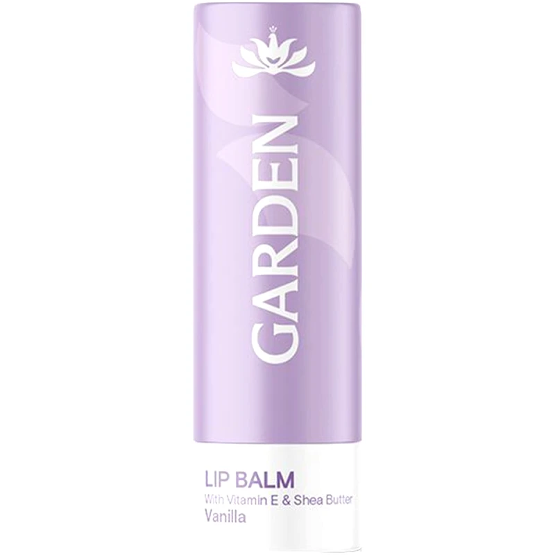 Garden Garden Vitamin E & Shea Butter Lip Balm Απαλό Ενυδατικό Βάλσαμο Χειλιών που Χαρίζει Λάμψη & Θρέψη 5.2g - Vanilla