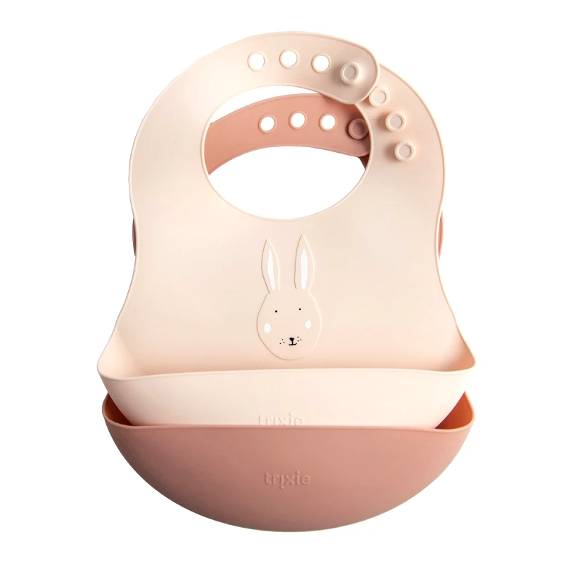 Trixie Trixie Silicone Bib 6m+ Κωδ 77831 Σαλιάρα Σιλικόνης 2 Τεμάχια - Mrs. Rabbit