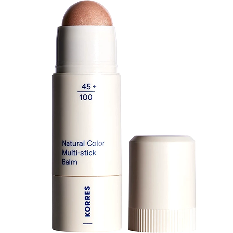 Korres Korres Natural Collor Multi Stick Balm Πολυχρηστικό Stick με Κρεμώδη Υφή για Φυσικό Αποτέλεσμα & Λάμψη 4,5g - 02 Glass Peach