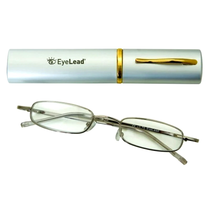 Eyelead Eyelead Pocket Γυαλιά Διαβάσματος Τσέπης Ασημί, με Μεταλλικό Σκελετό - 3,75