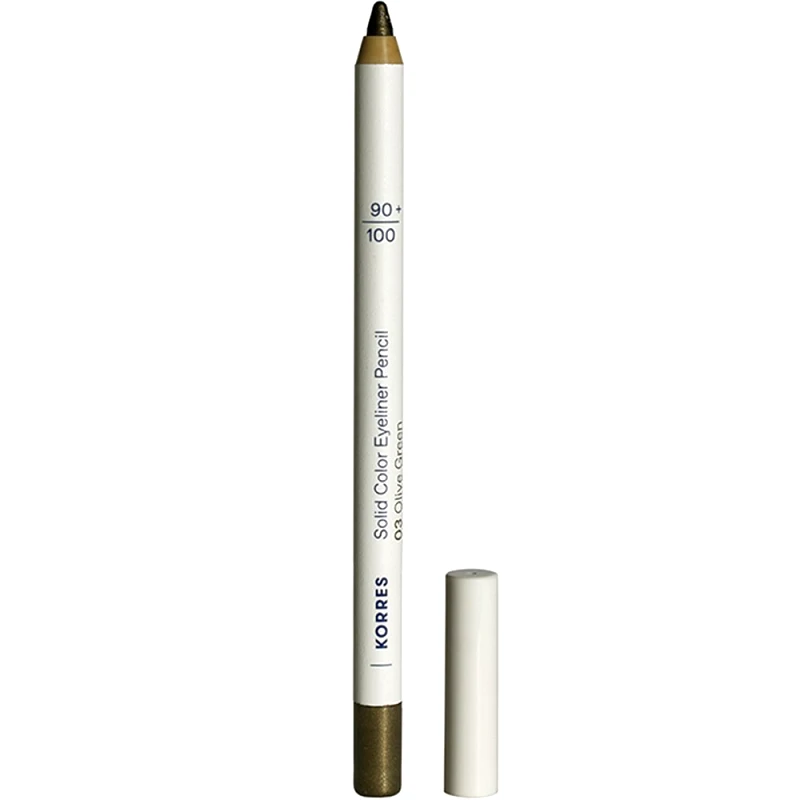 Korres Korres Solid Color Eyeliner Pencil Απαλό Μολύβι Ματιών για Έντονο Χρώμα & για Τέλειο Περίγραμμα με Ένα Μόνο Πέρασμα 1,2g - 03 Olive Green