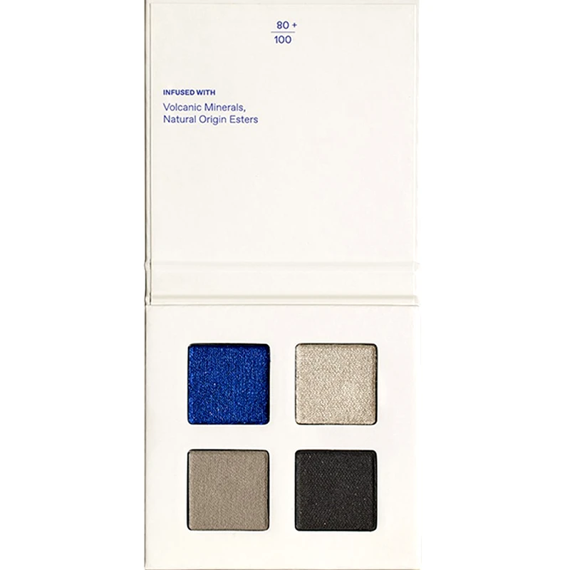 Korres Korres Real Color Eyeshadow Palette Τετραπλή Παλέτα Σκιών με Πλούσια Χρώματα σε Ματ & Μεταλλικές Αποχρώσεις με Κρεμώδη Υφή για Εύκολη Εφαρμογή 4g - 02 Smokey Sea