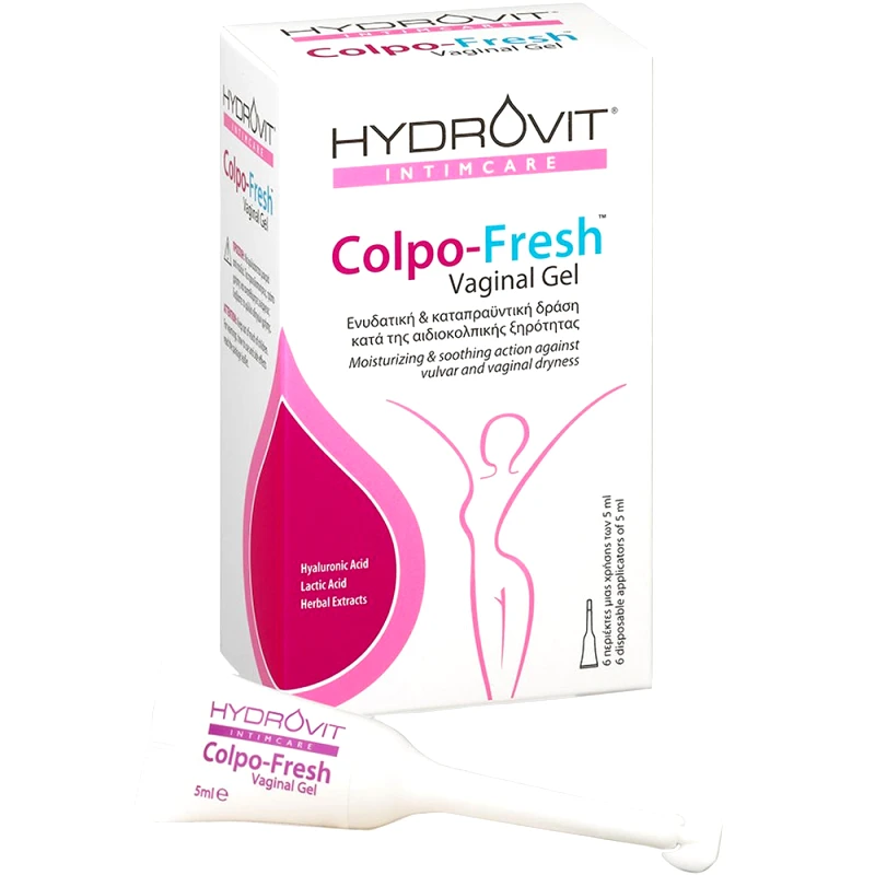 Hydrovit Hydrovit Colpo-Fresh Vaginal Gel Ενυδατική & Καταπραϋντική Κολπική Γέλη Κατά της Αιδιοκολπικής Ξηρότητας 30ml (6x5ml)