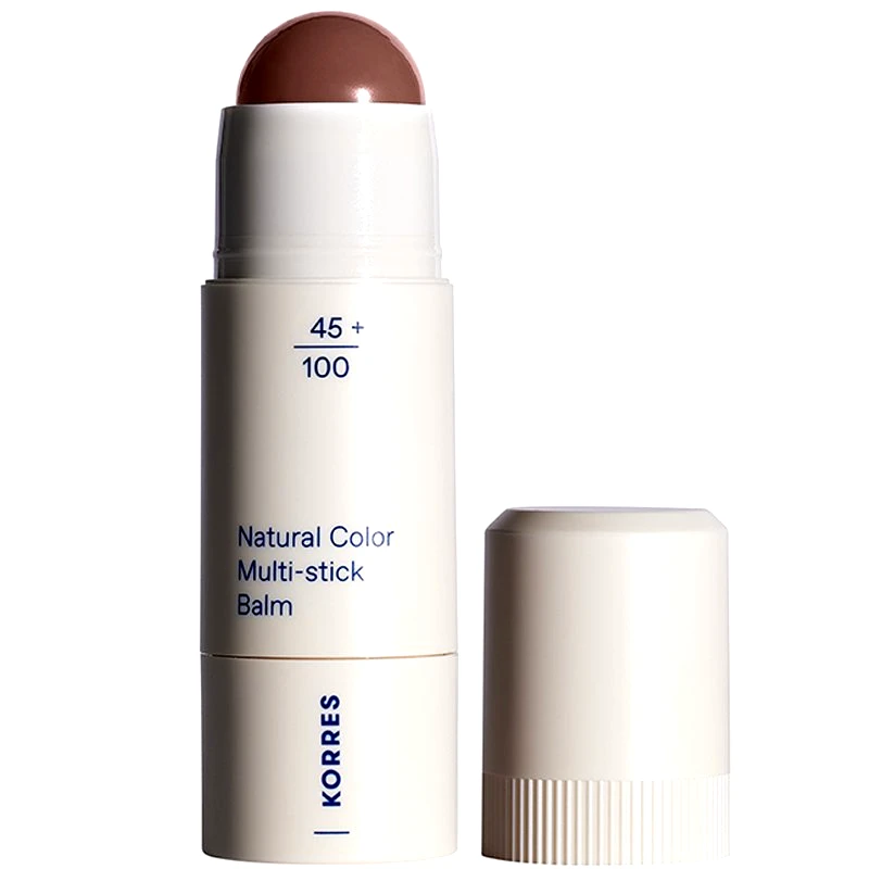 Korres Korres Natural Collor Multi Stick Balm Πολυχρηστικό Stick με Κρεμώδη Υφή για Φυσικό Αποτέλεσμα & Λάμψη 4,5g - 32 Muted Brown
