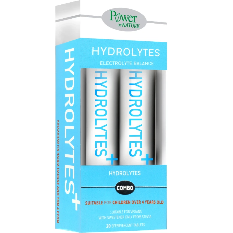 Power Health Power Health Promo Hydrolytes+ Συμπλήρωμα Διατροφής Φόρμουλας Μετάλλων για Αποκατάσταση της Ισορροπίας των Ηλεκτρολυτών & Ενυδάτωση με Γεύση Λεμόνι 40 Effer.tabs (2x20 Effer.tabs)
