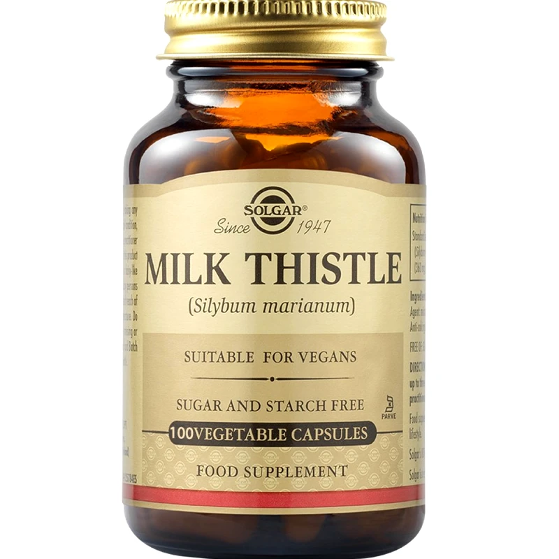 Solgar Solgar Milk Thistle Συμπλήρωμα Διατροφής με Εκχύλισμα Γαϊδουράγκαθου για την Προστασία του Ήπατος με Αντιφλεγμονώδεις & Αντιοξειδωτικές Ιδιότητες 100veg.caps
