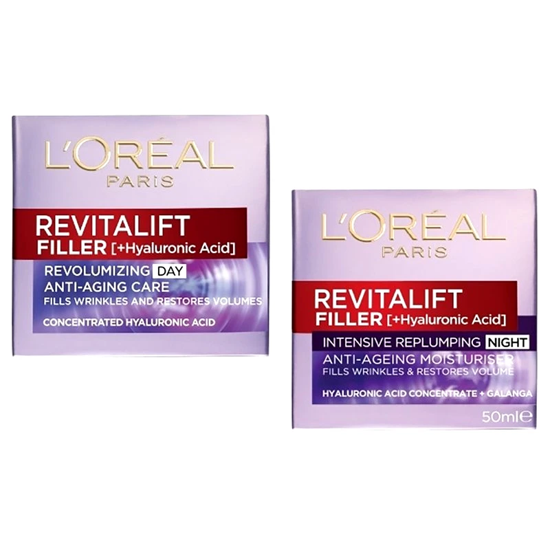 Loreal Paris L'Oreal Paris Promo Revitalift Filler Night Cream 50ml & Revitalift Filler Day Cream 50ml