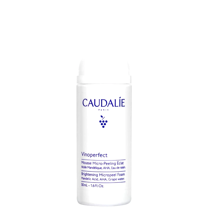 Caudalie Caudalie Vinoperfect Brightening Micropeel Foam Απολεπιστικός Αφρός Καθαρισμού Προσώπου με AHA για πιο Φωτεινό & Καθαρό Δέρμα 50ml