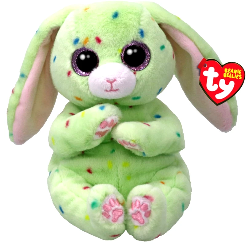 Ty Ty Beanie Babies Fern Plushie Λούτρινο Παιδικό Παιχνίδι Πράσινο Λαγουδάκι 1 Τεμάχιο