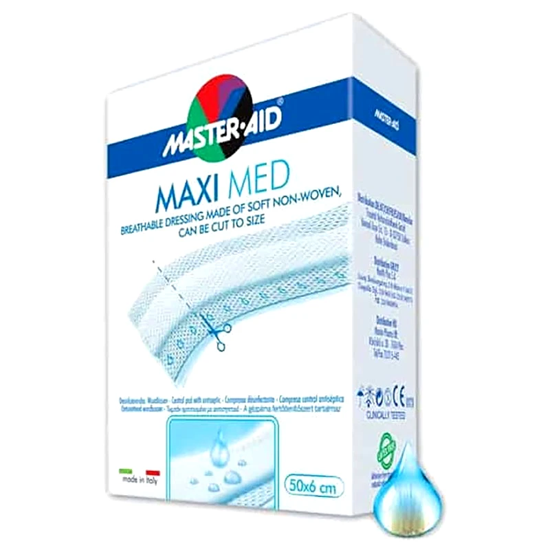 Master Aid Master Aid Maxi Med Ρολά Συνεχούς Γάζας - 50x6cm