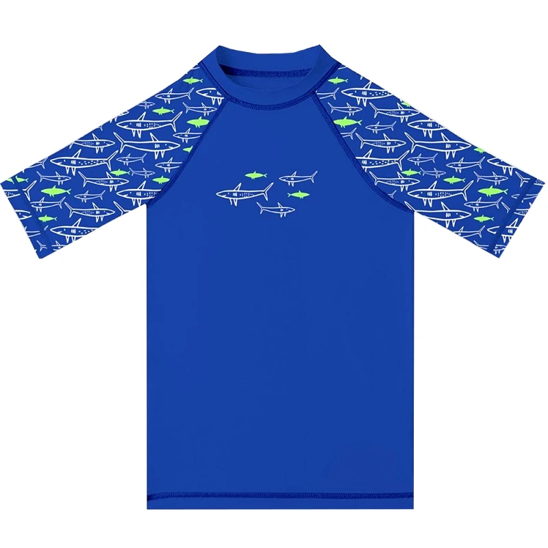 SlipStop SlipStop Ocean Sharks UV Shirt Κωδ 82162 Παιδική Μπλούζα με Αντηλιακή Προστασία, 1 Τεμάχιο - 4 to 5 Years (104-110cm)