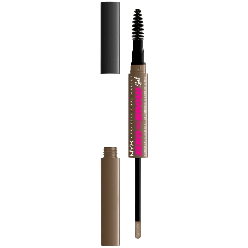 NYX Professional Makeup Nyx Professional Makeup Zero to Brow Longwear Gel Διπλό Απλικατέρ Φρυδιών 2ml 1 Τεμάχιο - Ash Blonde