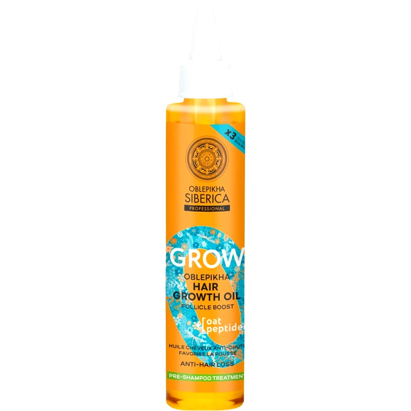 Natura Siberica Natura Siberica Grow Oblepikha Hair Growth Oil Follicle Boost Λάδι Ενδυνάμωσης της Ρίζας με 3x Ιπποφαές & Πεπτίδια Βρώμης 100ml