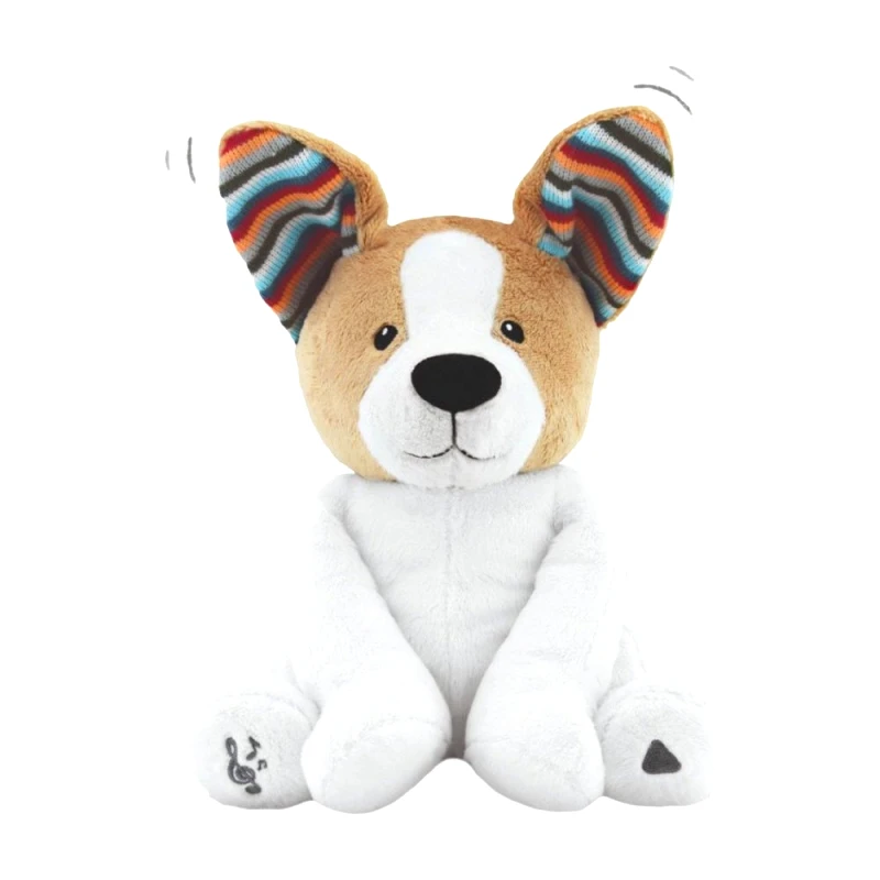 Zazu Zazu Peek a Boo Soft Toy Danny Λούτρινο Μουσικό Σκυλάκι με Κουνιστά Αυτάκια, από 0 Μηνών