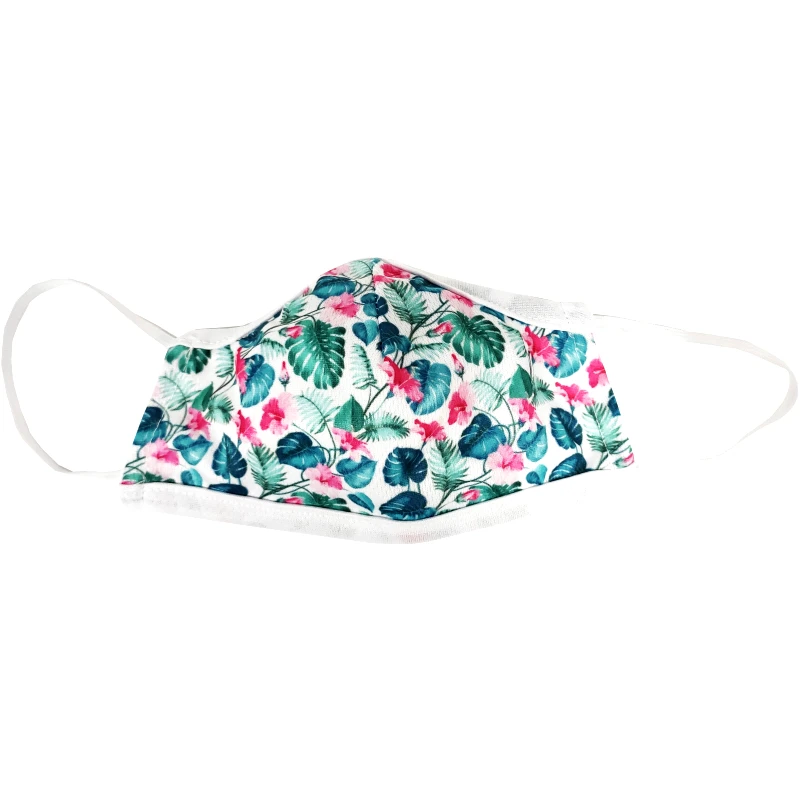 Bulk Multi Purpose Fabric Protective Mask for Children Υφασμάτινη Μάσκα Προστασίας Πολλαπλών Χρήσεων για Παιδιά σε Διάφορα Σχέδια & Χρώματα 1 Τεμάχιο - Λουλούδια