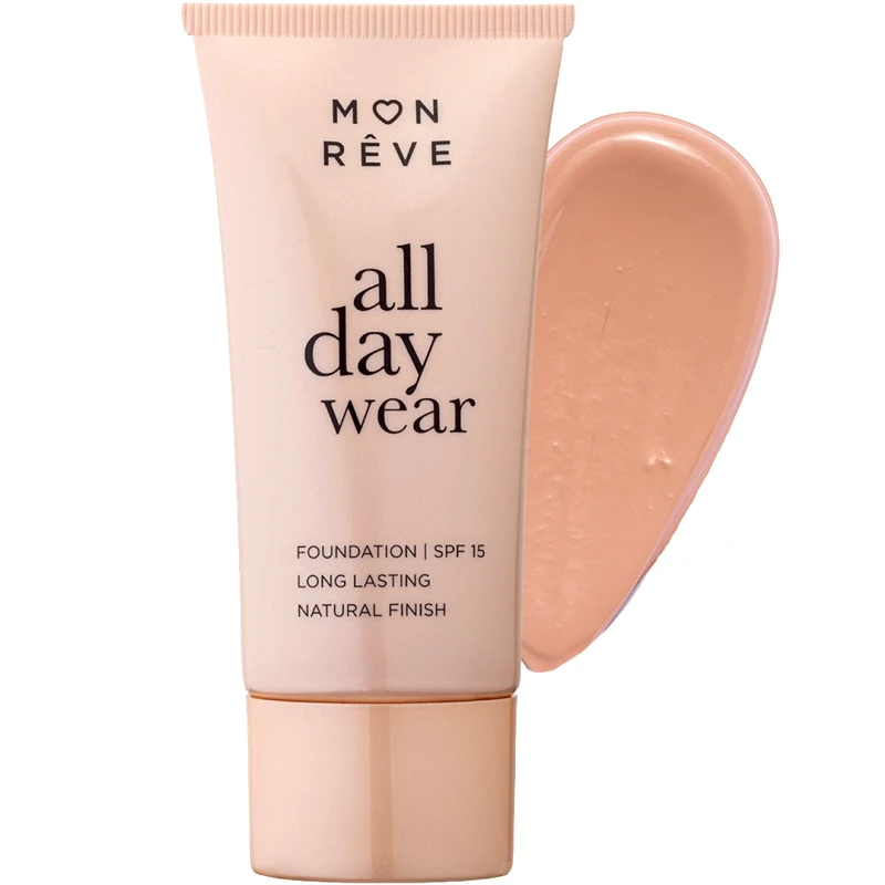 Mon Reve Mon Reve All Day Wear Matte Foundation Spf15 with Medium to High Coverage Foundation για Μέτρια προς Υψηλή Κάλυψη & Φυσικό Ματ Αποτέλεσμα 35ml - 105