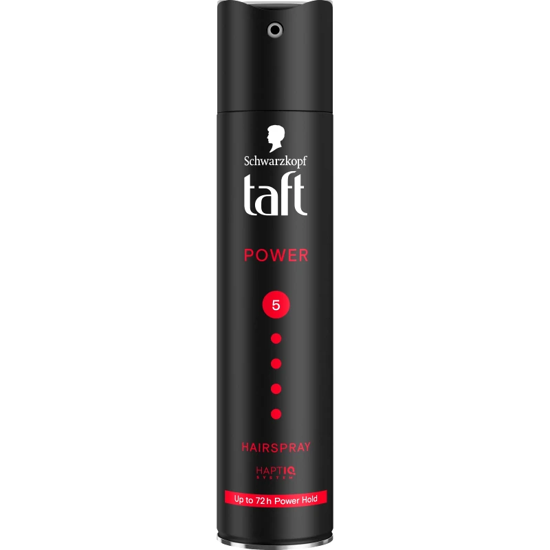 Schwarzkopf Schwarzkopf Taft Power 5 Hairspray Up to 72h Power Hold Λακ για Δυνατό Κράτημα Έως 72 Ώρες Χωρίς να Κολλάει τα Μαλλιά 250ml