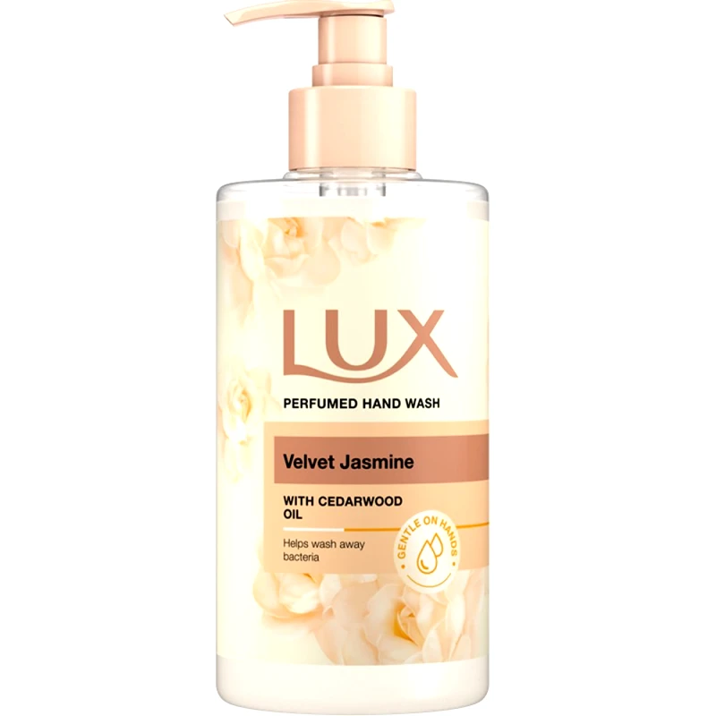 Lux Lux Perfumed Hand Wash Velvet Jasmine with Cedarwood Oil Κρεμοσάπουνο με Έλαιο Κέδρου & Άρωμα από Άνθη Εξωτικών Λουλουδιών 380ml