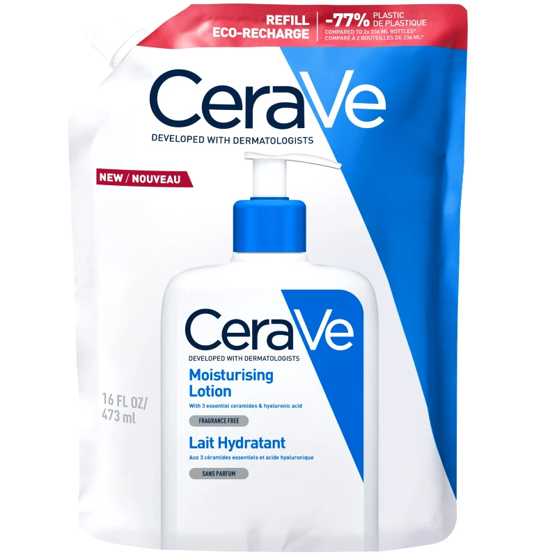 Cerave CeraVe Moisturising Lotion Ανταλλακτικό Ενυδατικό Γαλάκτωμα Προσώπου & Σώματος 473ml Refill