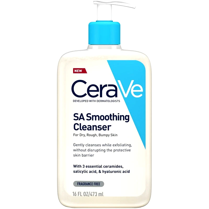 Cerave CeraVe SA Smoothing Cleanser Gel Ενυδατικό Καθαριστικό Προσώπου & Σώματος για Ξηρή Επιδερμίδα 473ml